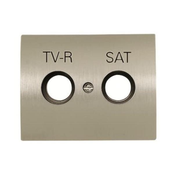 TAPA TOMA TV-R/SAT OLAS ACERO PULIDO