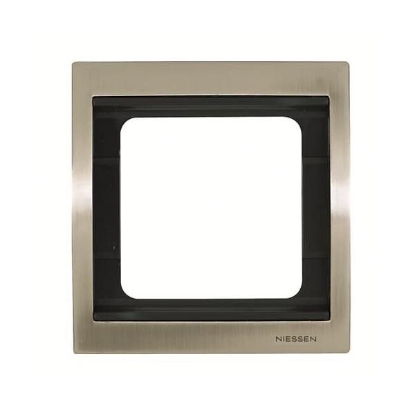 MARCO DE 1 ELEMENTO OLAS ACERO PULIDO