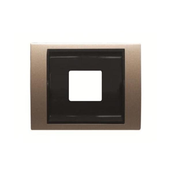 TAPA CARGADOR USB OLAS COBRE SATÉN