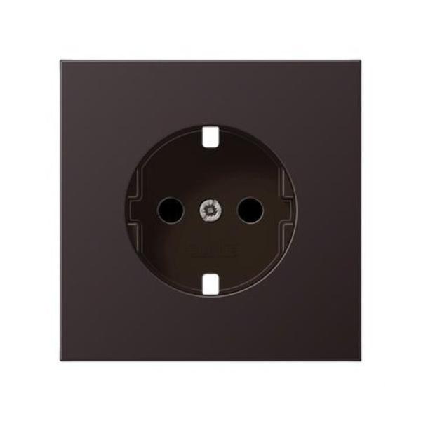 CAZOLETA BASE ENCHUFE PROTECCIÓN NIÑOS OSCURO