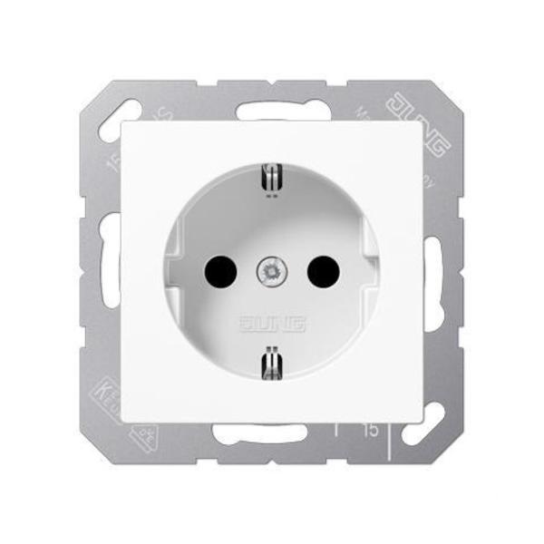 BASE ENCHUFE SCHUKO® PROTECCIÓN NIÑOS BLANCO