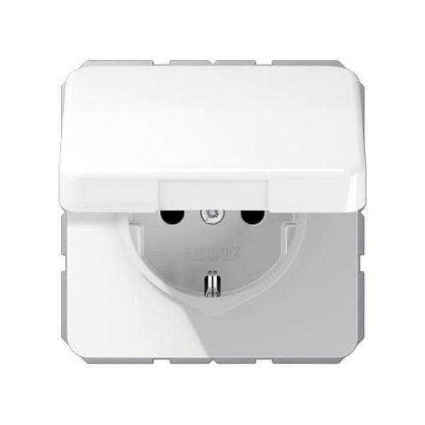 BASE SCHUKO® TAPA ABATIBLE PARA NIÑOS BLANCO ALPINO