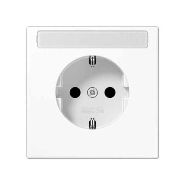 BASE ENCHUFE SCHUKO® REGLETA 10-16A 250V BLANCO ALPINO