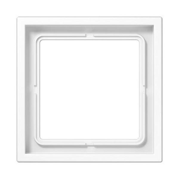 MARCO 1 ELEMENTO 81x81mm SERIE LS ZERO TERMOPLÁSTICO BLANCO ALPINO
