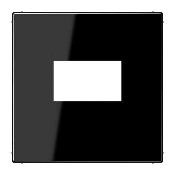 PLACA TOMA USB LS NEGRO