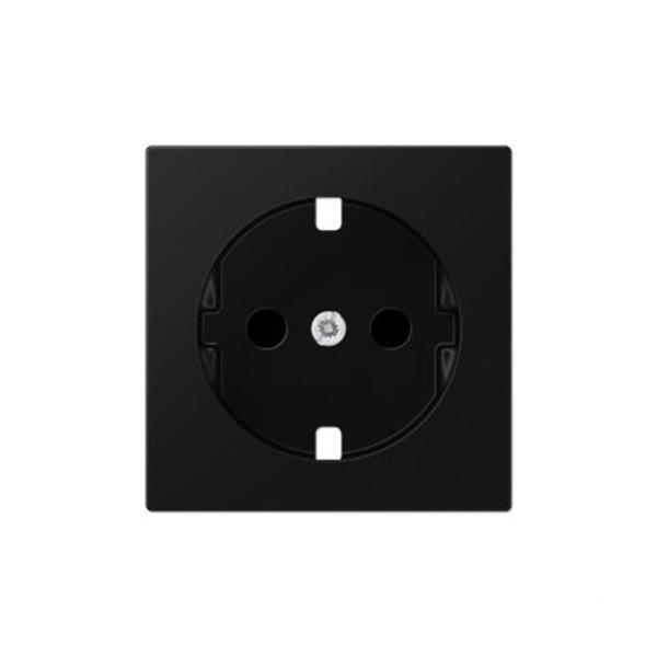 CAZOLETA SCHUKO® SERIE A PROTECCIÓN NIÑOS NEGRA MATE