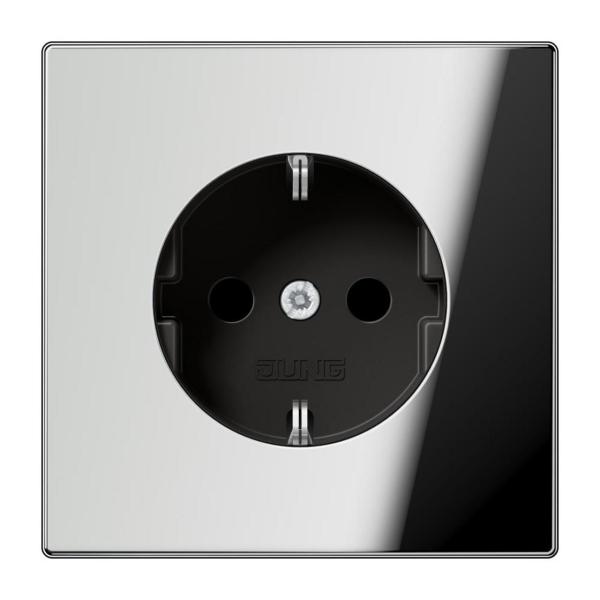 ENCHUFE SCHUKO® PROTECCIÓN CONTACTO LS CROMADO