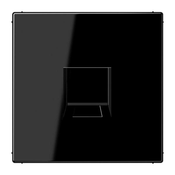 PLACA MODULAR JACK 1 TOMA LS NEGRO