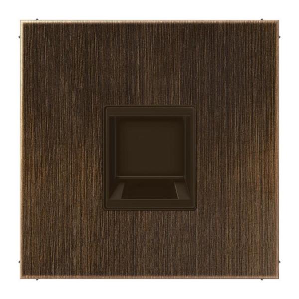 PLACA MODULAR JACK-RADIALL 1 TOMA LS LATÓN ANTIK