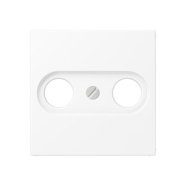 PLACA TOMA TV A BLANCO MATE