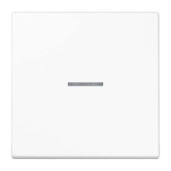 TECLA PULSADOR SIMPLE CON VISOR LS BLANCO ALPINO