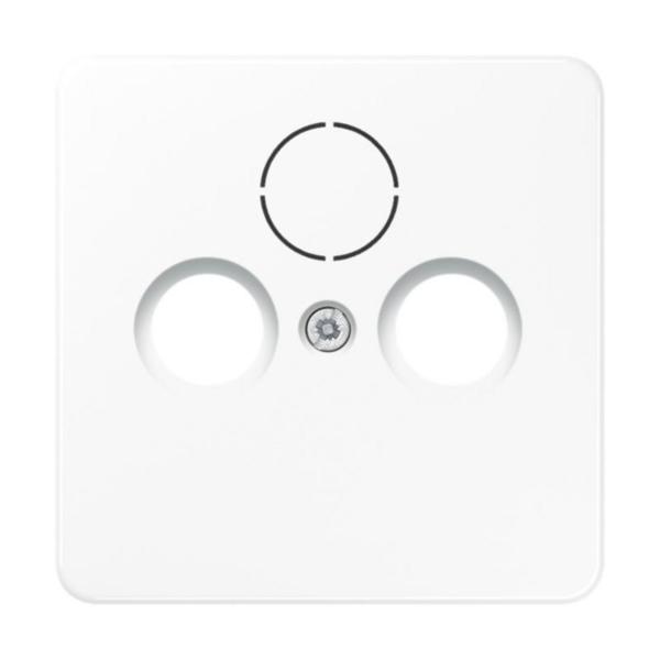 TAPA ENCHUFE PARA TOMA TV / PARABÓLICA BLANCO ALPINO