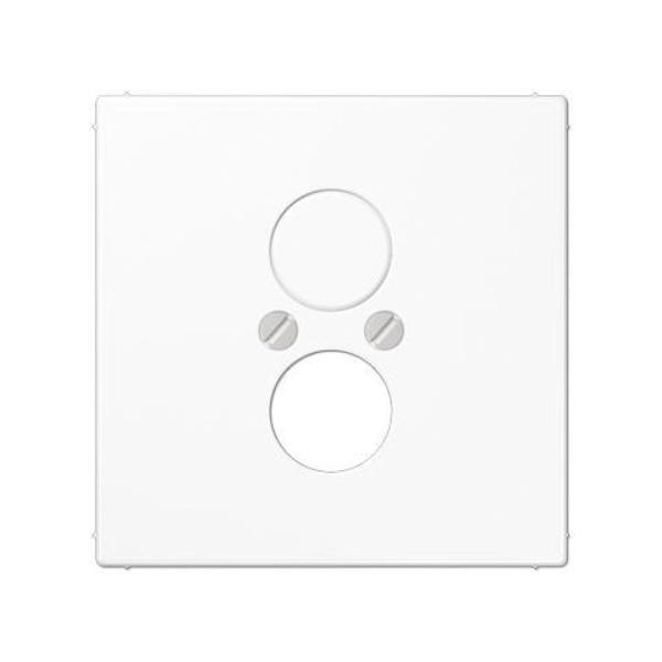 PLACA PARA 2 TOMAS ALTAVOZ BLANCO ALPINO