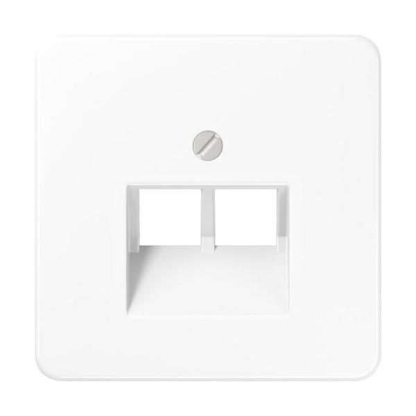 PLACA CENTRAL PARA TOMA TELÉFONO UAE 2x8P BLANCO ALPINO