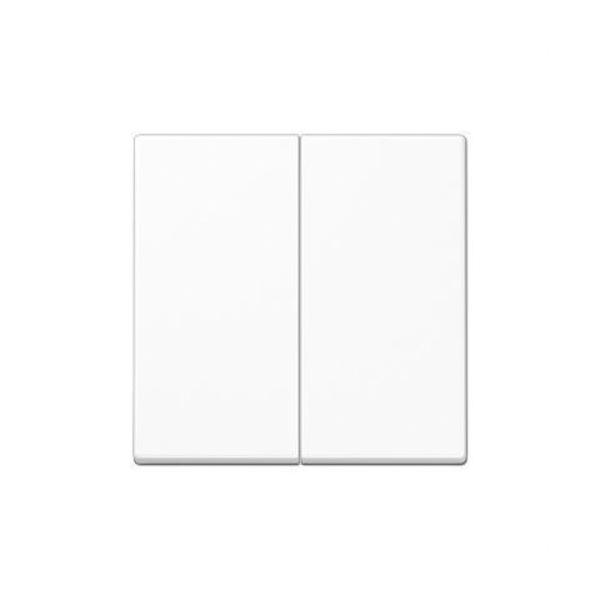 TECLA DOBLE INTERRUPTOR PULSADOR A500 BLANCO ALPINO