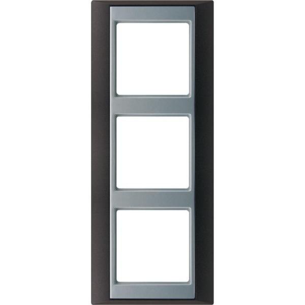 MARCO EMBELLECEDOR ANTRACITA ALUMINIO TRIPLE 93x231mm