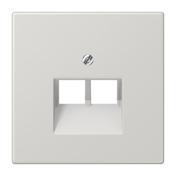 PLACA CENTRAL 2 TOMAS TELÉFONO UAE GRIS CLARO