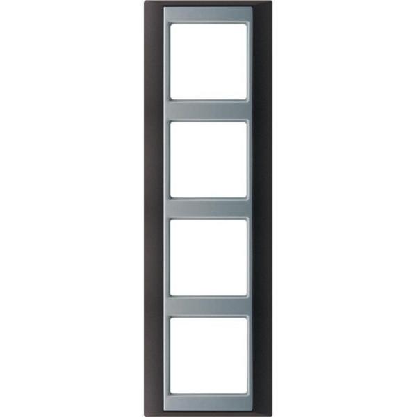 MARCO EMBELLECEDOR ANTRACITA ALUMINIO 4 ELEMENTOS 93x302