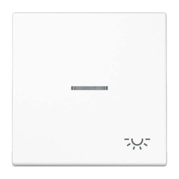 TECLA CON VISOR SÍMBOLO LUZ BLANCO ALPINO