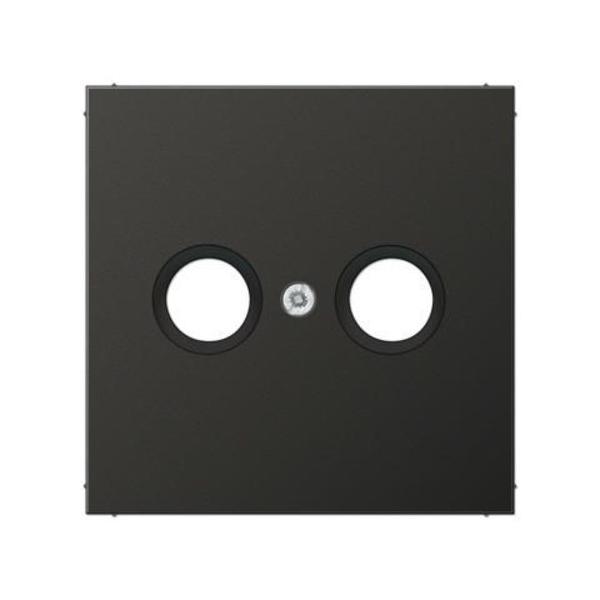 PLACA PARA TOMA TV ANTRACITA