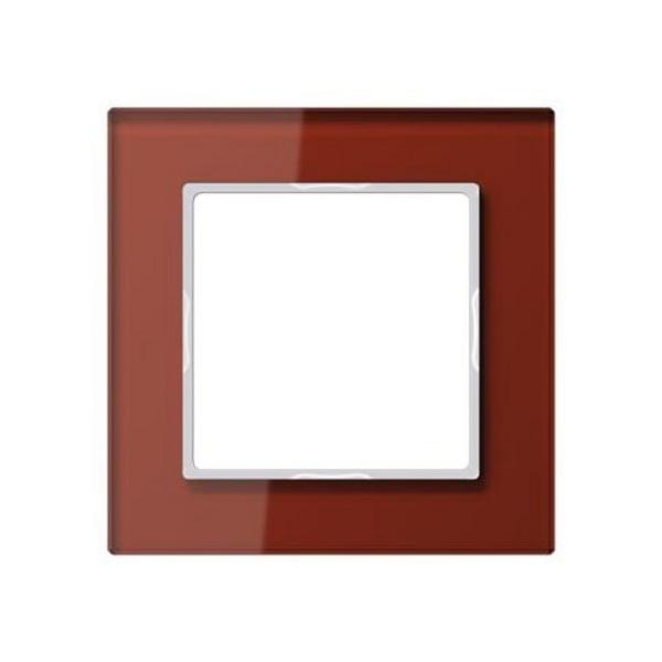 MARCO EMBELLECEDOR ROJO BURDEOS SIMPLE 84x84mm