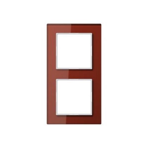 MARCO EMBELLECEDOR ROJO BURDEOS DOBLE 84x155mm