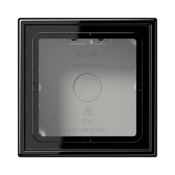 CAJA SUPERFÍCIE SIMPLE 81x81x47mm NEGRO