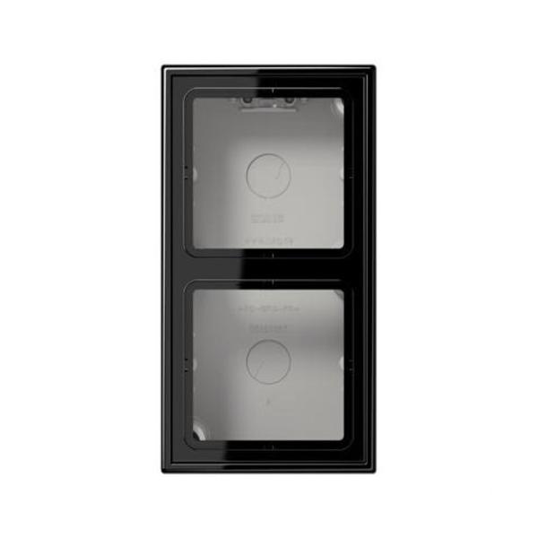 CAJA SUPERFÍCIE DOBLE 152x81x47mm NEGRO