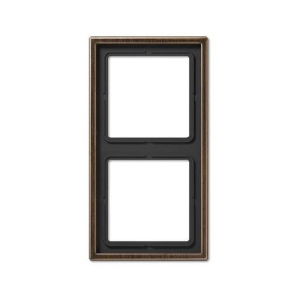 MARCO DOBLE ACERO LATÓN ANTIK