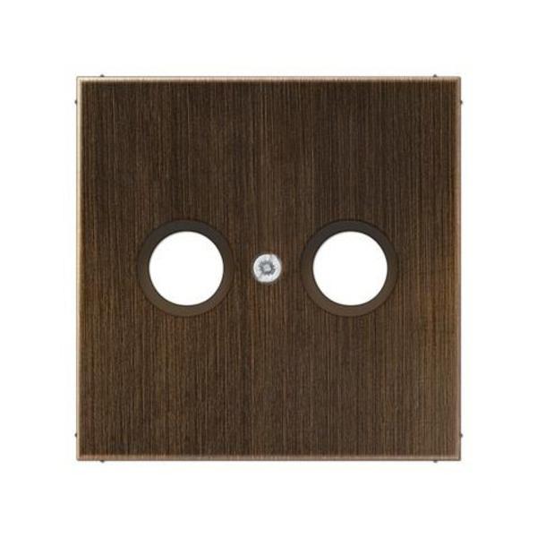 PLACA PARA BASES ANTENA TV LATÓN ANTIK