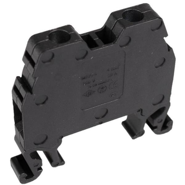 BORNE PARA CARRIL DIN 16mm² TORNILLO NEGRO