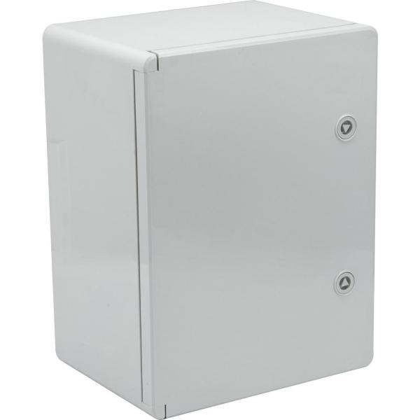 ARMARIO ESTANCO TERMOPLÁSTICO PUERTA LISA 300x400x220mm CON PLACA METÁLICA