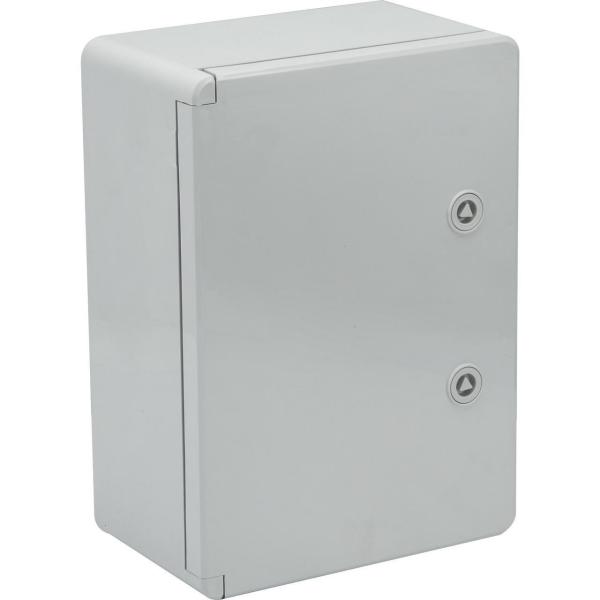 ARMARIO ESTANCO TERMOPLÁSTICO PUERTA LISA 250x350x150mm CON PLACA METÁLICA