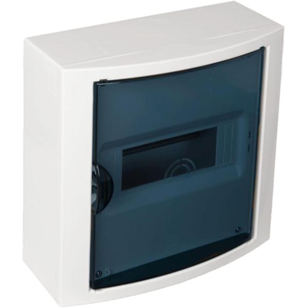 CAJA DISTR.SUPF.8 EL.247x249x104mm CJ.MO.BL PTA.FUMÉ