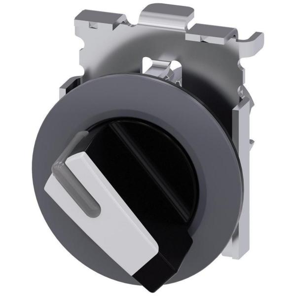 SELECTOR NEGRO BLANCO MANECILLA CORTA ANILLO FRONTAL SOSTENIDO