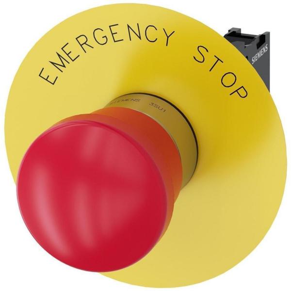 PULSADOR SETA "EMERGENCY STOP" SOPORTE 1NC TORNILLO