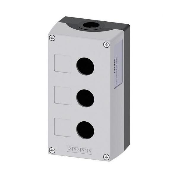 CAJA PLÁSTICO PARTE SUPERIOR GRIS 3 PUNTO