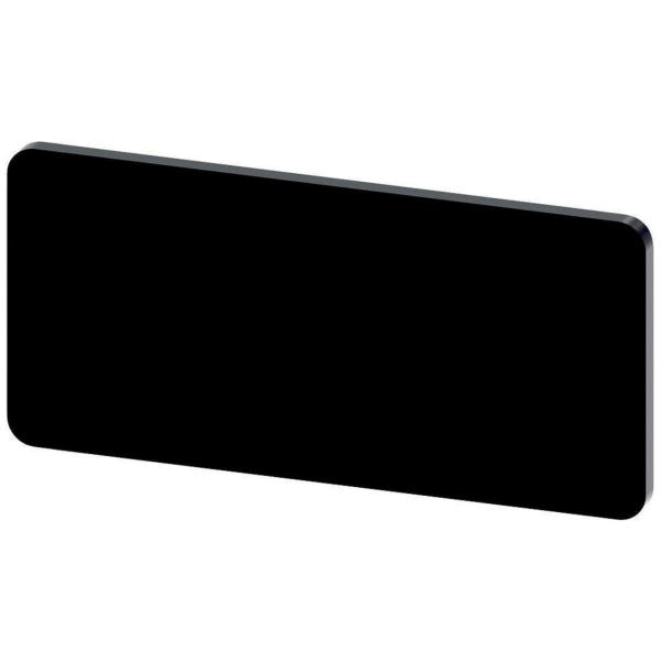 PLAQUITA 12,5x27mm NEGRO LETRAS BLANCO INSCRIPCIÓN USUARIO