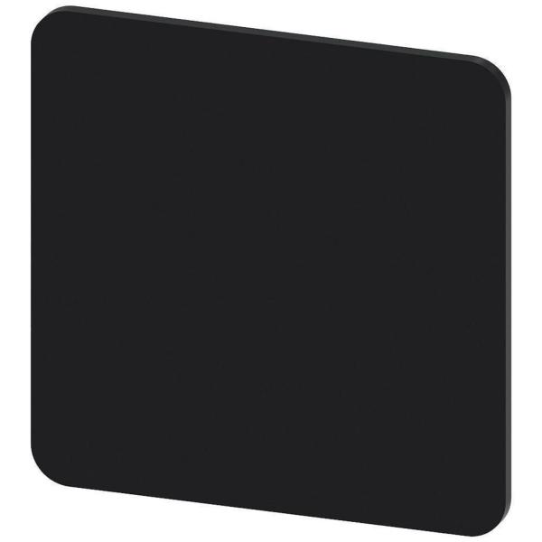 PLAQUITA 27x27mm NEGRO LETRAS BLANCO INSCRIPCIÓN USUARIO