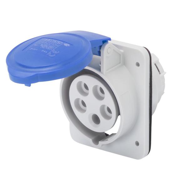 BASE FJA.EMP.10° CONEXIONADO TORN.3P+N+T 16A 200-250V 50-60Hz 9h AZ IP44/54