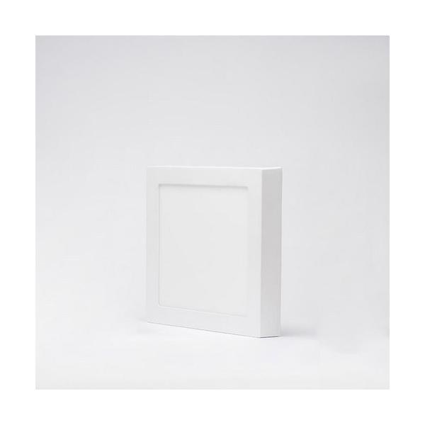 ARO ULTRAFINO DE LEDS 18W CUADRADO DE SUPERFICIE BLANCO FRO BLANCO