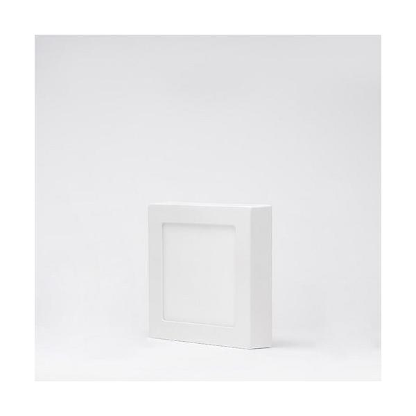 ARO ULTRAFINO DE LEDS 12W CUADRADO DE SUPERFICIE BLANCO NEUTRO BLANCO