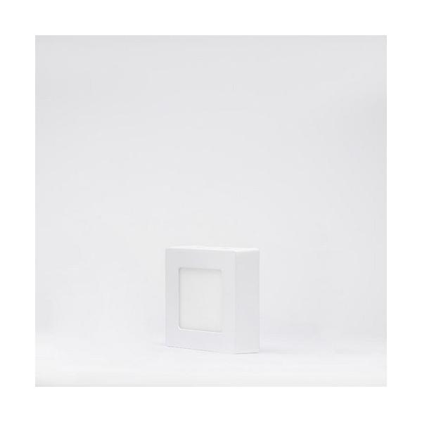 ARO ULTRAFINO DE LEDS 9W CUADRADO DE SUPERFICIE BLANCO FRO BLANCO