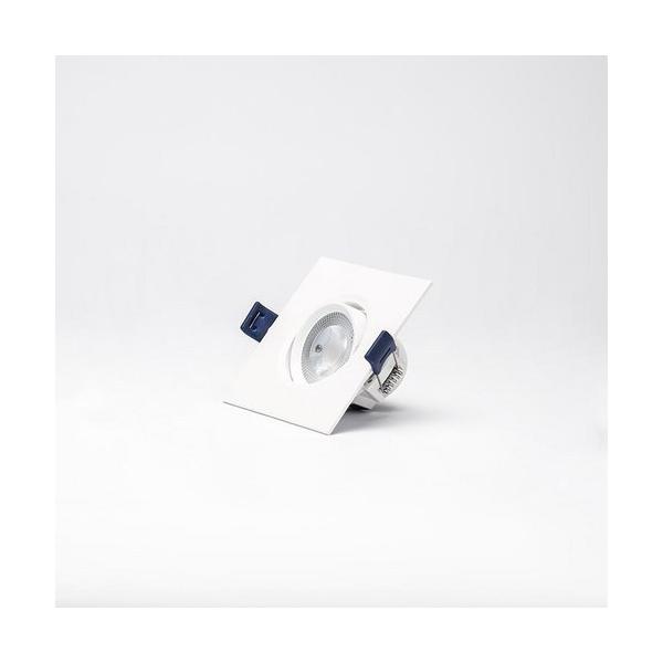 MINI DOWNLIGHT ORIENTABLE CUADRADO 7W REGULABLE BLANCO NEUTRO 45