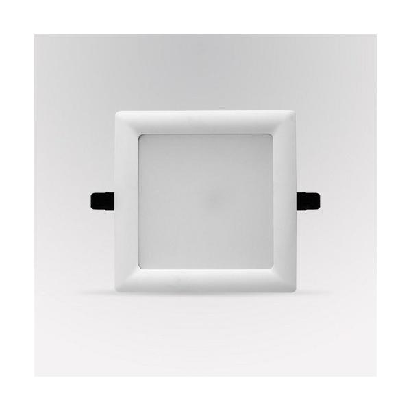 DOWNLIGHT LED DE 25W CUADRADO BLANCO CÁLIDO PLATA