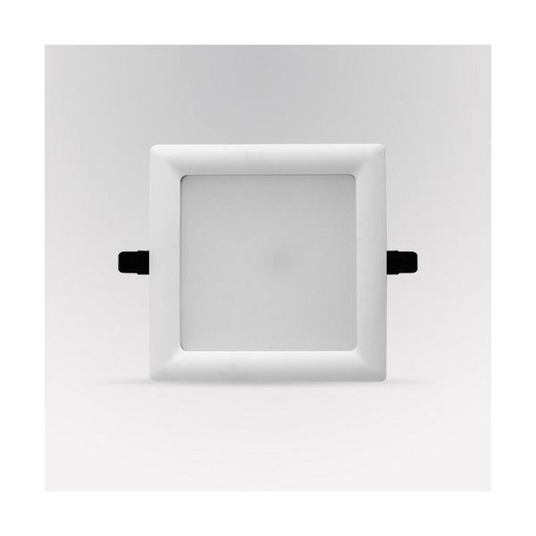 DOWNLIGHT LED DE 25W CUADRADO BLANCO NEUTRO PLATA