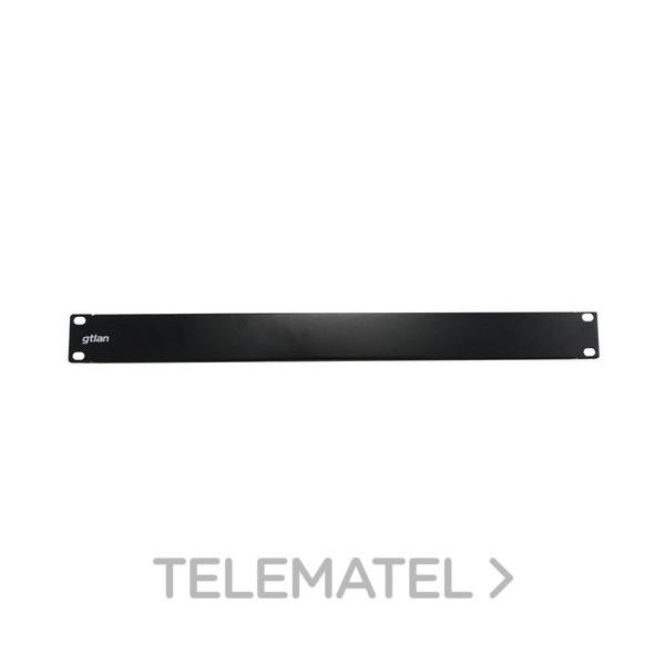 PANEL 19" CIEGO METÁLICO 1U NEGRO
