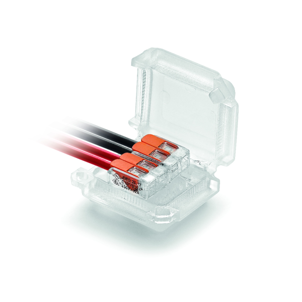 HAPPY JOINT 4 - (45x37x24) -  con 2 conector de palanca plano planos 2x4mm2 -Bl 2 uds