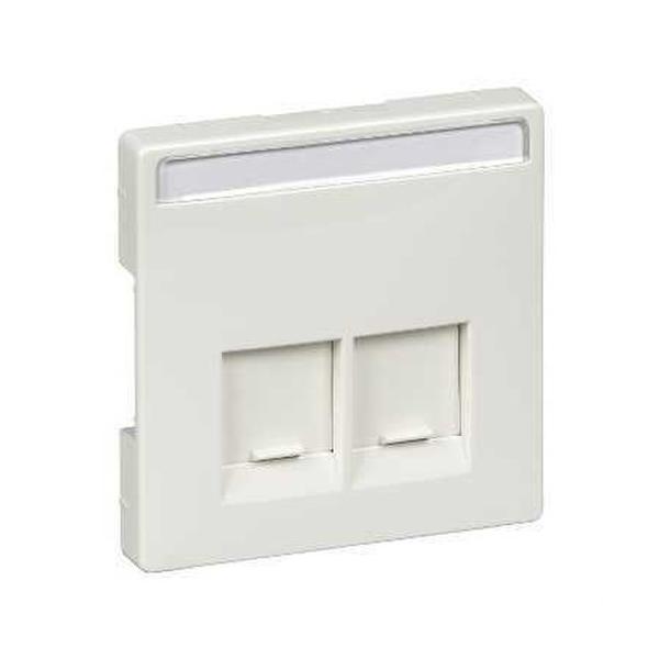 TAPA RJ45 DOBLE ARTEC BLANCO