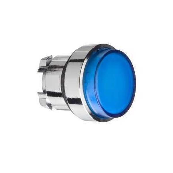 CABEZA PULSADOR LUMINOSO LED SALIDA P-P AZUL